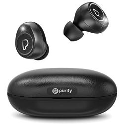 Purity True Wireless Earbuds with Immersive Sound, Bluetooth 5.0 Earphones in-Ear with Charging Case Easy-Pairing Stereo Calls/Built-in Microphones/IPX5 Sweatproof/Pumping Bass for Sports,Workout,Gym