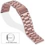 Jiarusig Compatible Fitbit Versa/Versa Lite Edition/Versa 2 Bands, Stainless Steel Versa Smartwatch Metal Band for Men Women Replacement Wristband