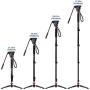 Monopod, COMAN KX3232 73.2 inch Professional Monopod Tripod Lightweight Aluminum Telescopic Camera Monopod with Pan Tilt Fluid Head and Tripod Base for DSLR Video Cameras