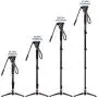 Monopod, COMAN KX3232 73.2 inch Professional Monopod Tripod Lightweight Aluminum Telescopic Camera Monopod with Pan Tilt Fluid Head and Tripod Base for DSLR Video Cameras