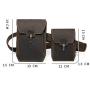NKns Fanny Pack Mens Pockets Leather Mens Bag Chest Bag Mobile Phone Bag Travel Accessories