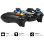 Mobile Game Controller, PowerLead Gaming Controller Wireless 4.0 Gamepad Compatible with iOS Android iPhone iPad Samsung Galaxy (Black)