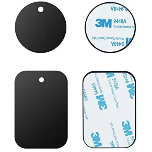 Mount Metal Plates Replacement Kits with 3M Adhensive for magnetic Car Mount Phone Holder 4 Pack (2 Rectangle 2 Round) Mount Metal Plates Replacement Kits with 3M Adhensive for magnetic Car Mount Phone Holder 4 Pack (2 Rectangle 2 Round)