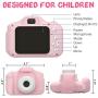 Kids Digital Camera, HOOGC Toy Gifts for 3-10-Year-Old Children, Mini Rechargeable Children Camera.Child Camcorder Video Recorder 1080P IPS 2.0 Inch with 32G TF Card