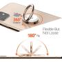 TORRAS Porcelain Cell Phone Ring Holder, [Case Friendly] Phone Stand Finger Kickstand Grip Ring Compatible with iPhone 11 Pro MAX XS X XR 8 SE, Samsung Galaxy S20 +Ultra Note10 Plus S9 8-Rose Gold