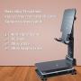 Adjustable Phone Stand Holder, ZHIKE Foldable Tablet Stand Mobile Phone Mount for Desk Compatible with Samsung Galaxy ipad Mini iPhone 11 Series X Xs max All Smartphones Smartphone, Kindle (Black)
