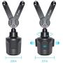 Kungber Cup Holder Phone Mount, (2-Phone) Cup Phone Holder for Car Phone Mount Multifunction Compatible with Phone Ring Holder