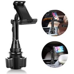 Sunjoyco Upgraded Car Cup Holder Phone Mount Universal Adjustable Automobile Cup Holder Smart Phone Cradle Compatible with iPhone 11 Pro XS Max XR X 8 7 6 6s Plus Samsung Galaxy S10 S10E S9 S9+ S8 S7