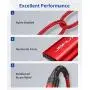 JSAUX Lightning to 3.5mm Audio Cable 6FT, [Apple Mfi Certified] iPhone Audio Headphone Jack Cable Lightning to Aux Cord Compatible with iPhone SE/11/11 Pro/11 Pro Max/X XR XS XS Max 8 8P 7 7P-Red