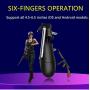 [The Latest Version] Mobile Game Controller 4 Trigger with 4000mAh Power Bank Cooling Fan for PUBG/Call of Duty/Fotnite [6 Finger Operation] L1R1 L2R2 Gamepad Trigger for 4.7-6.5" iOS Android Phone