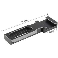 CAMVATE Cold Shoe Mount with NATO Rail Adapter for Monitor LED Light Microphone
