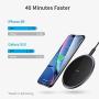 [Upgraded] ESR Wireless Charger, Metal Frame Ultra-Thin Fast Charging Pad, 7.5W for iPhone SE/11/11 Pro/11 Pro Max, 10W Fast Charging for Galaxy S20/S20 Ultra/Note10, Pixel 3/4, Black