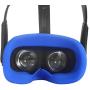 MASiKEN Face Mask for Oculus Quest, Professional Silicone Face Cover, Face Pad Sweatproof Lightproof Washable (Blue)