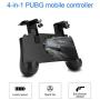 Allnice Mobile Game Controller L1R1 PUBG Mobile Game Trigger with Cooling Fan and 4000 mAh Power Bank for 4.0-6.4inch iOS Android Phone (Black)