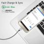 Micro USB Cable, 10ft 3 Pack Extra Long Charging Cord Nylon Braided High Speed Durable Charging USB Charger Android Cable for Samsung Galaxy S7 Edge S6 S5,LG G4,HTC,Android Phone