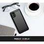 Galaxy A51 case,Samsung A51 case,MAIKEZI Soft TPU Slim Fashion Anti-Fingerprint Non-Slip Protective Phone Case Cover for Samsung Galaxy A51(Black Brushed TPU)