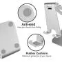 POKANIC Cell Phone Stand Dock Holder Cradle Mount Organizer Charger StationTable, Desktop Bed Office School Kitchen Travel Foldable Portable Adjustable, Multi-Angle Aluminum Non-Slip, Kids (Silver) POKANIC Cell Phone Stand Dock Holder Cradle Mount Organizer Charger StationTable, Desktop Bed Office School Kitchen Travel Foldable Portable Adjustable, Multi-Angle Aluminum Non-Slip, Kids (Silver)