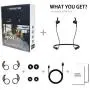 Wireless Headphones,Bluetooth Headphones Bluetooth 5.0, IPX5 Waterproof Built-in Mic 1000min Playtime,Bass Hi-Fi Stereo, Magnetic Connection, for Sports Running