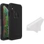 Lifeproof FRĒ Series Waterproof Case for iPhone Xs (ONLY) with Cleaning Cloth - Retail Packaging - Asphalt (Black/Dark Grey)