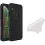 Lifeproof FRĒ Series Waterproof Case for iPhone Xs (ONLY) with Cleaning Cloth - Retail Packaging - Asphalt (Black/Dark Grey)