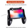CEUTA Mobile Game Controller for PUBG Mobile Controller L1R1 Mobile Game Trigger Joystick Gamepad for 4-6.5" iOS & Android Phone