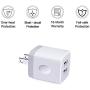 Wall Charger, Sicodo 3-Pack 2.1A Home Travel Dual Port Plug Wall Charging Block Compatible with iPhone X, 8,7 Plus,6 Plus,6s Plus,Tablet,Samsung Galaxy S8,S7 Edge,HTC,LG,Sony,Nokia,Motorola and More
