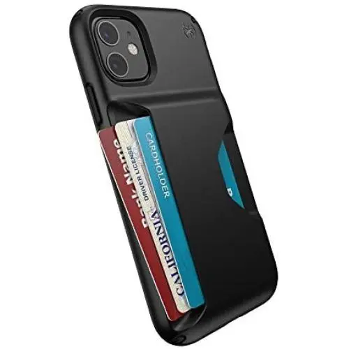 Speck Products Speck Presidio Wallet iPhone 11 Case, Black Speck Products Speck Presidio Wallet iPhone 11 Case, Black