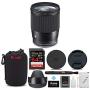 Sigma 16mm f/1.4 DC DN Contemporary Lens for Sony with 64GB Extreme PRO SD Card and Accessory Bundle