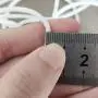 1/8 Inch Elastic Cord Earloop,Handmade DIY Sewing Ear Tie Rope,White Soft Stretchy Band, (3mm) 1/8 Inch Elastic Cord Earloop,Handmade DIY Sewing Ear Tie Rope,White Soft Stretchy Band, (3mm)