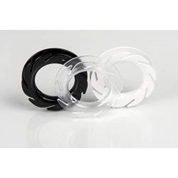 The LOOP earbuds holder headphones cord wrap 3x durable cable organizer black white clear pack