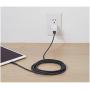 AmazonBasics USB A Cable with Lightning Connector, Premium Collection, MFi Certified Apple iPhone Charger, 10 Foot, Grey