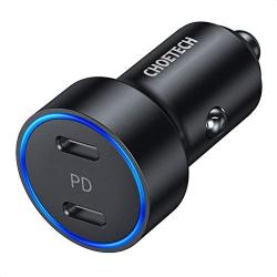 USB C Car Charger, CHOETECH 36W 2-Port Fast PD 3.0 Type C Car Charger Adapter with Dual 18W Power Delivery Compatible iPhone 11/11 Pro/11 Pro Max/XS/XR/SE,Galaxy S20/S10,Pixel 3/2, iPad Pro and More