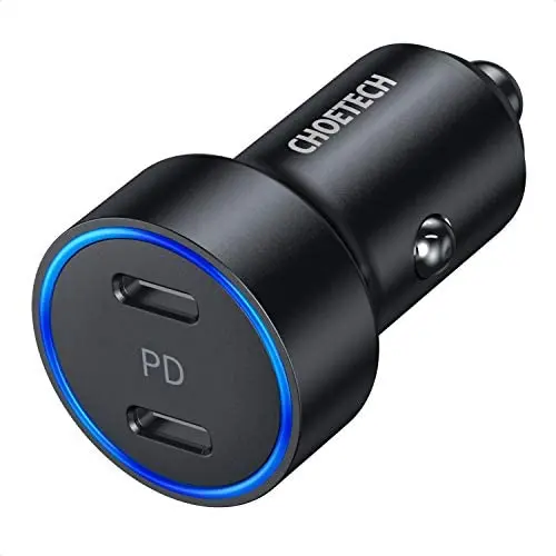 USB C Car Charger, CHOETECH 36W 2-Port Fast PD 3.0 Type C Car Charger Adapter with Dual 18W Power Delivery Compatible iPhone 11/11 Pro/11 Pro Max/XS/XR/SE,Galaxy S20/S10,Pixel 3/2, iPad Pro and More USB C Car Charger, CHOETECH 36W 2-Port Fast PD 3.0 Type C Car Charger Adapter with Dual 18W Power Delivery Compatible iPhone 11/11 Pro/11 Pro Max/XS/XR/SE,Galaxy S20/S10,Pixel 3/2, iPad Pro and More