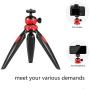 Phone Mini Tripod Holder,MamaWin Adjustable Tabletop Tripod Stand for Smartphone/Camera/DSLR/Webcam/Gopro;Use as Selfie Stick,Mini Camera Tripod,Cell Phone Tripod Holder, Smartphone Adapter(Upgraded)