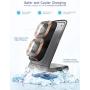 Seneo Wireless Charger, Qi Certified Wireless Charging Stand Compatible with iPhone 11/11 Pro Max/ XS Max/XR/XS/X/8/Plus, 10W for Galaxy S20/S10/S9/Note10/Note9, 5W for Other Qi Phones(No AC Adapter)