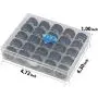 Simthread Size A Prewound Bobbin Thread with Storage Plastic Box Bundle | White+Black Colors & 25pcs White Color Simthread Size A Prewound Bobbin Thread with Storage Plastic Box Bundle | White+Black Colors & 25pcs White Color