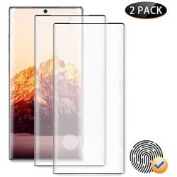 2-Pack HD Galaxy Note 20 Ultra Screen Protector,Tempered Glass Film [Fingerprint ID Enabled] [3D Full Edge Covered] [9H Hardness] Case Friendly Glass Protector,for Samsung Galaxy Note 20 Ultra