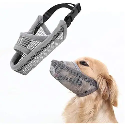 Crazy Felix Nylon Dog Muzzle for Small Medium Large Dogs, Air Mesh Breathable and Drinkable Pet Muzzle for Anti-Biting Anti-Barking Licking Crazy Felix Nylon Dog Muzzle for Small Medium Large Dogs, Air Mesh Breathable and Drinkable Pet Muzzle for Anti-Biting Anti-Barking Licking