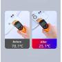 Cell Phone Cooler for iPhone Semiconductor Heatsink Phone Radiator for Android Phones 4-6.7 inch Play Games Lives Watch Videos (Black)