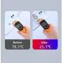 Cell Phone Cooler for iPhone Semiconductor Heatsink Phone Radiator for Android Phones 4-6.7 inch Play Games Lives Watch Videos (Black)