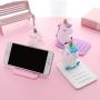 Unicorn Phone Holder - 3 Pack Adjustable Stand - Lovely Animal Desktop Cell Phone Stand, Creative Cartoon Multi-Function Desk Phone Stand, Smartphone Dock, Accessories Desk, Unicorn Gift for Girl