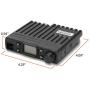 Radioddity CB-27 CB Radio Mobile 40-Channel, AM Instant Emergency Channel 9/19, RF Gain with Removable Microphone