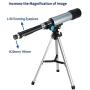 Telescope, Oumoda Travel Scope, 90 X Refractor Telescope, Astronomy Telescope Tabletop Nature Exploration Gifts Toys for Kids, Adults Sky Star Gazing, Birds Watching