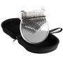 Koldot Clear Kalimba 17 Keys Engraved With Notes Bear Shaped Thumb Piano Solid Finger Piano Clear Body Cute Crystal Acrylic Kalimba With Tuning Hammer Hard Case Gifts for Kids Adult Beginners