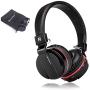 Active Noise Cancelling Wired/Wireless Bluetooth Headphones with Mic,Monodeal Foldable on The Ear Headset,Soft Memory-Protein Earmuffs,Hi-Fi Stereo Headset for PC/Cell Phones/TV