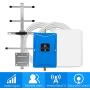 Verizon 4G Cell Phone Signal Booster for Home and Office - Enhance Your Data and Voice Over LTE by 700MHz Band 13 Signal Repeater and Panel/Yagi Antennas - Extend Coverage Up to 4,500Sq Ft