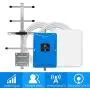 Verizon 4G Cell Phone Signal Booster for Home and Office - Enhance Your Data and Voice Over LTE by 700MHz Band 13 Signal Repeater and Panel/Yagi Antennas - Extend Coverage Up to 4,500Sq Ft