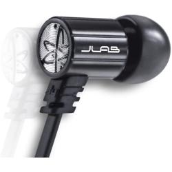 JLab Audio J4 Heavy Bass, Rugged Metal in-Ear Headphone, Guaranteed for Life - Obsidian Black