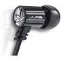 JLab Audio J4 Heavy Bass, Rugged Metal in-Ear Headphone, Guaranteed for Life - Obsidian Black