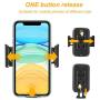 Car Cup Holder Phone Mount, Gresur Adjustable Gooseneck Smart Phone Car Cradle for iPhone 7 7P 8 8P X XS XR/Samsung Galaxy S10 S9 / Huawei Universal Hands Free Phone Holder